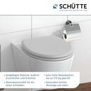 Bild 2 von SCHÜTTE Duroplast WC Sitz GREY mit Absenkautomatik und Schnellverschluss