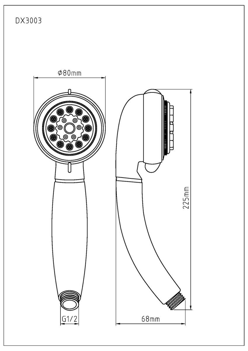 Bild 4 von eisl Handbrause VITAL, Duschkopf mit 7 Strahlarten,  Brausekopf Chrom