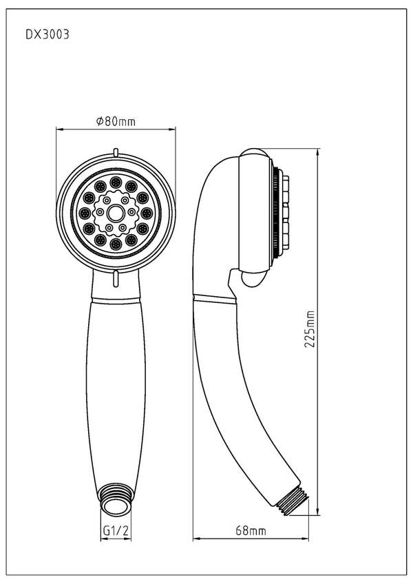 Bild 4 von eisl Handbrause VITAL, Duschkopf mit 7 Strahlarten,  Brausekopf Chrom