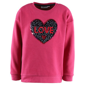 Mädchen Sweater mit Wendepailletten-Motiv
                 
                                                        Pink