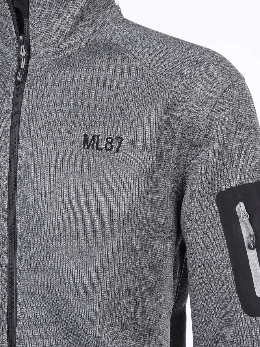 Bild 3 von Herren Fleecejacke mit Stickerei
                 
                                                        Grau