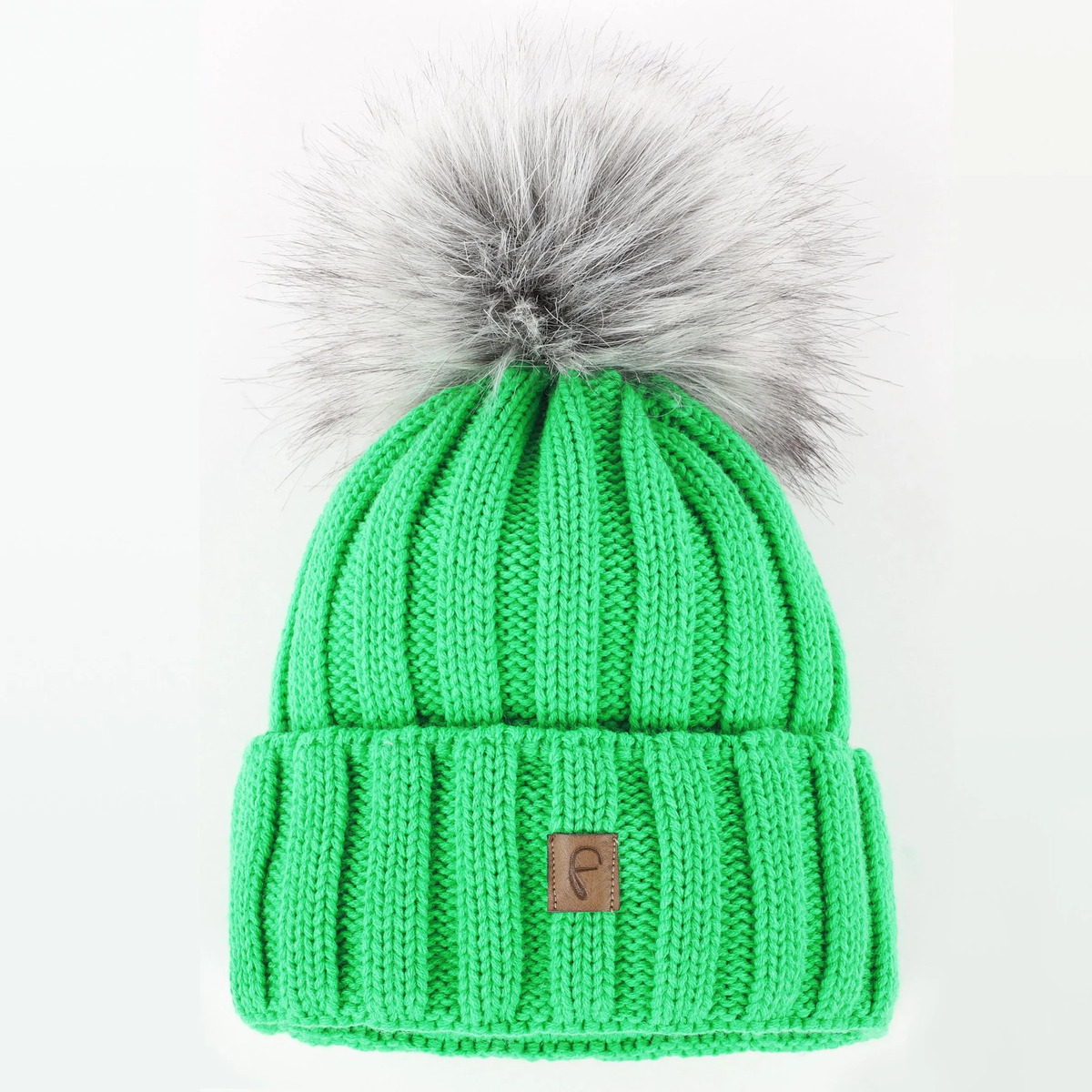 Bild 1 von Damen Strickmütze mit Bommel
                 
                                                        Grün