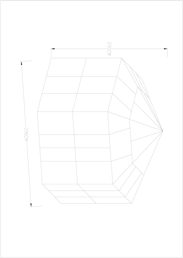 Bild 4 von HC Home & Living Wintergarten/Sommergarten haus, Gartenpavillon ca. 390 x 343 x 290 cm