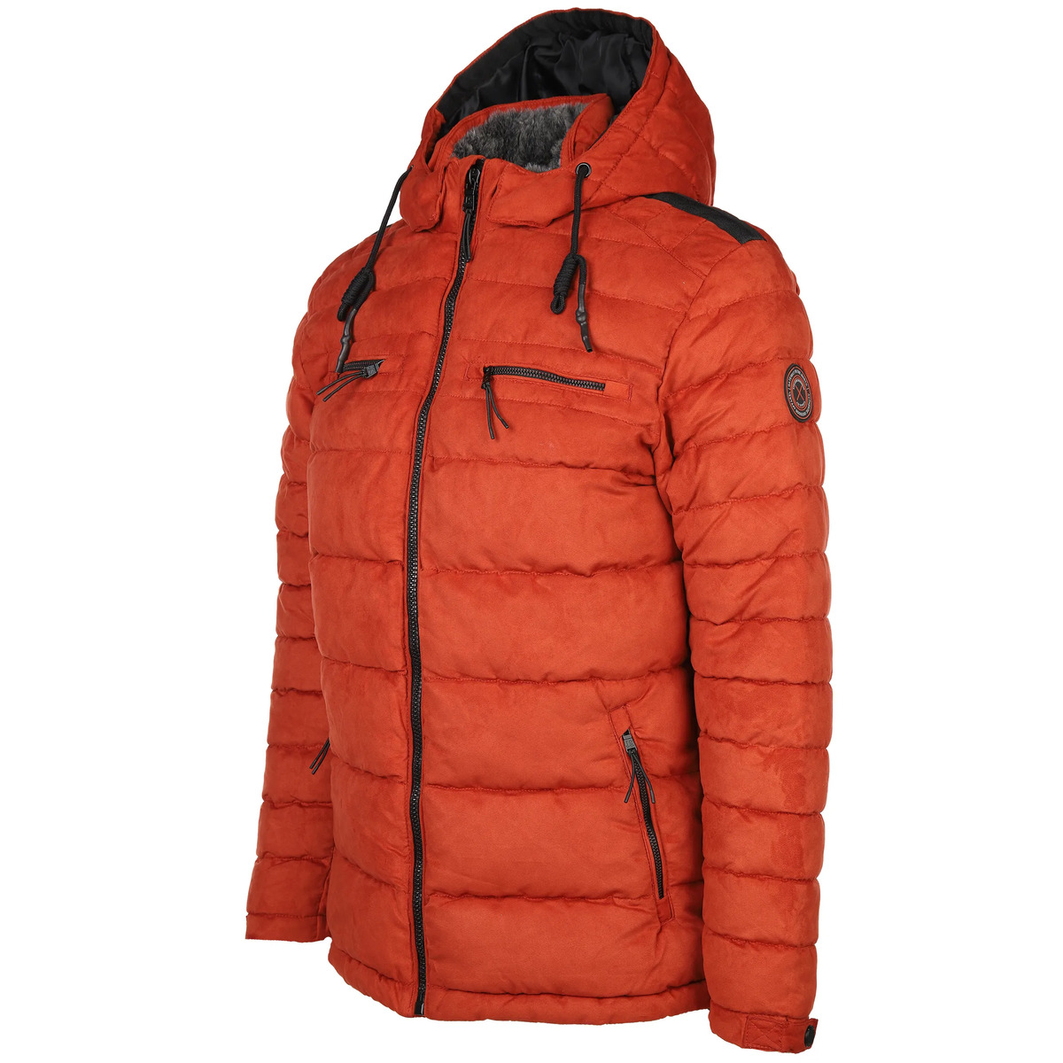 Bild 3 von Herren Velour Steppjacke mit Kapuze
                 
                                                        Orange