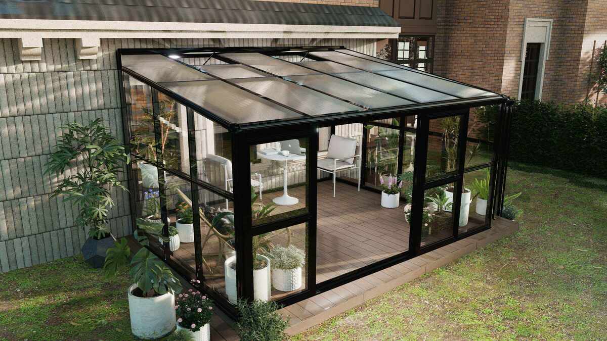 Bild 4 von HC Home & Living Terrassenüberdachung, ca. 242 x 392 x 237 cm