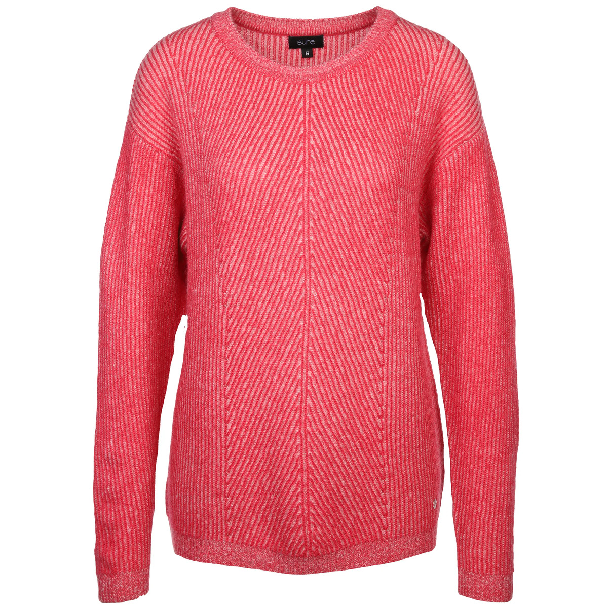 Bild 1 von Damen Strickpullover in Rippstruktur
                 
                                                        Pink