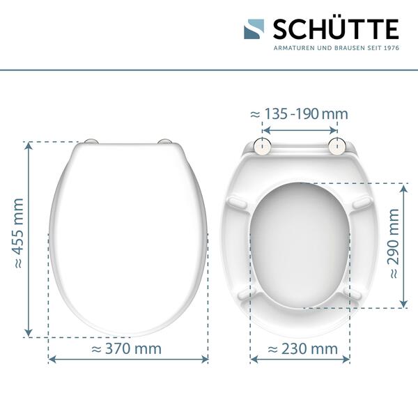 Bild 4 von SCHÜTTE Duroplast WC Sitz WHITE, Toilettendeckel, Toilettensitz weiß