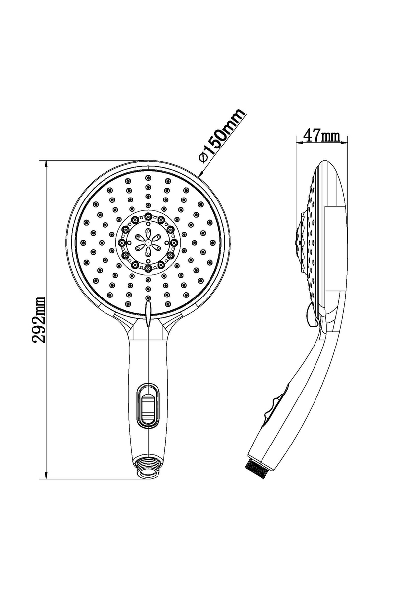 Bild 4 von eisl Handbrause COOL, Duschkopf mit 5 Funktionen, Brausekopf Chrom