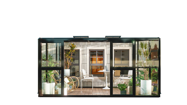 Bild 2 von HC Home & Living Terrassenüberdachung, ca. 242 x 392 x 237 cm