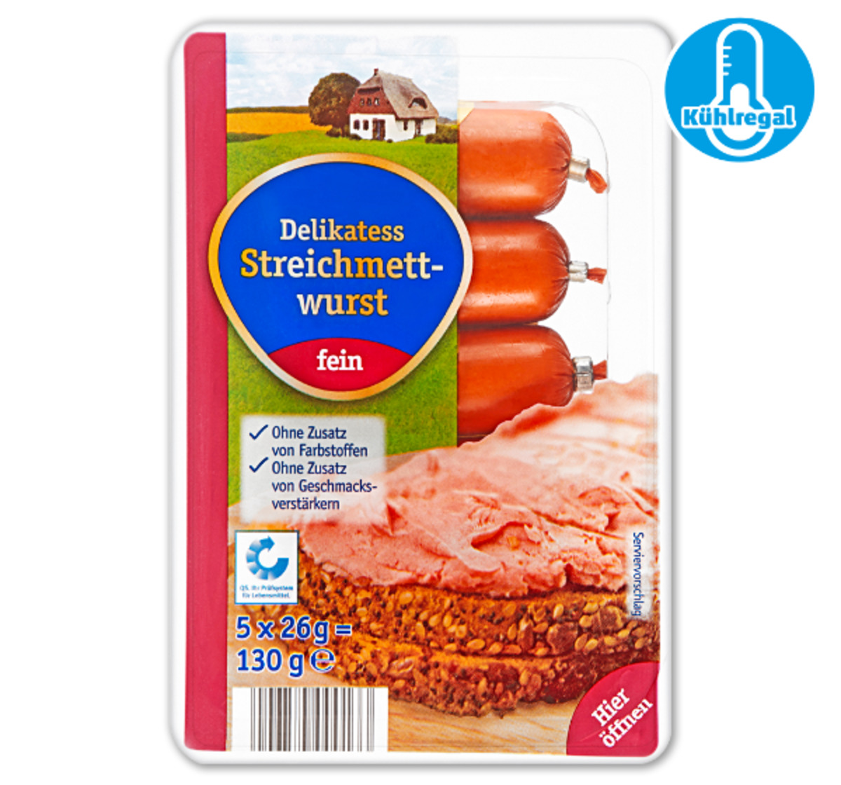 Bild 1 von DELIKATESS Streich-Minis Streichmett-oder Leberwurst