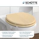 Bild 2 von SCHÜTTE MDF WC Sitz NATURAL WOOD,Toilettendeckel mit Absenkautomatik, Holzkern