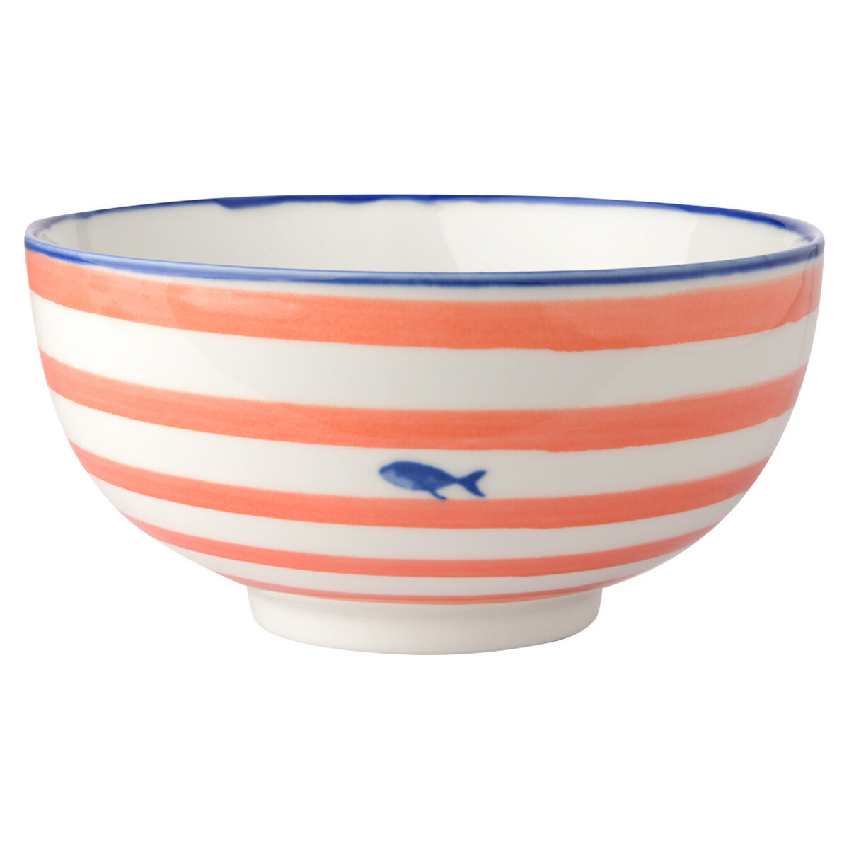 Bild 1 von Schüssel in maritimer Optik HELLROT / BLAU / WEISS