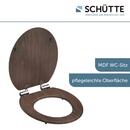 Bild 4 von SCHÜTTE MDF WC Sitz DARK WOOD Toilettendeckel mit Absenkautomatik, Holzkern