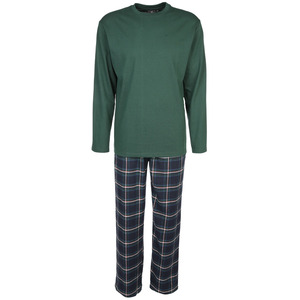 Herren Pyjama mit Flanellhose
                 
                                                        Grün