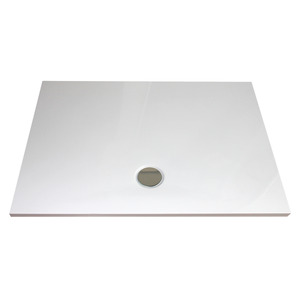 Breuer Duschwanne 'Modern Line' Mineralguss weiß 80 x 120 x 3,5 cm