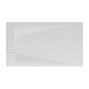 Breuer Duschwanne 'Lite Line' Steinoptik weiß 80 x 90 cm
