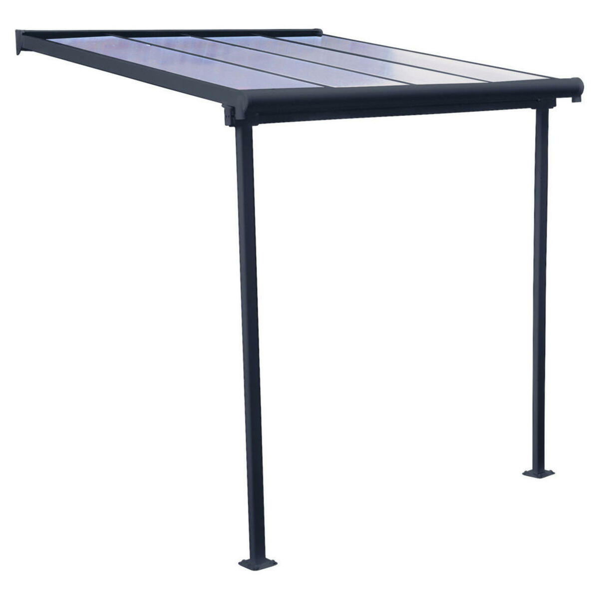 Bild 1 von Palram Terrassendach Sierra grau Aluminium B/H/T: ca. 230x300x230 cm