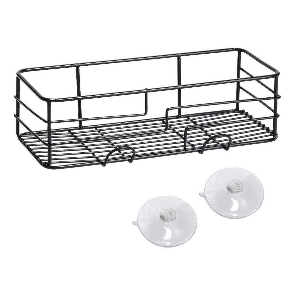 Bild 1 von Badregal schwarz Metall B/H/L: ca. 15x9x28 cm