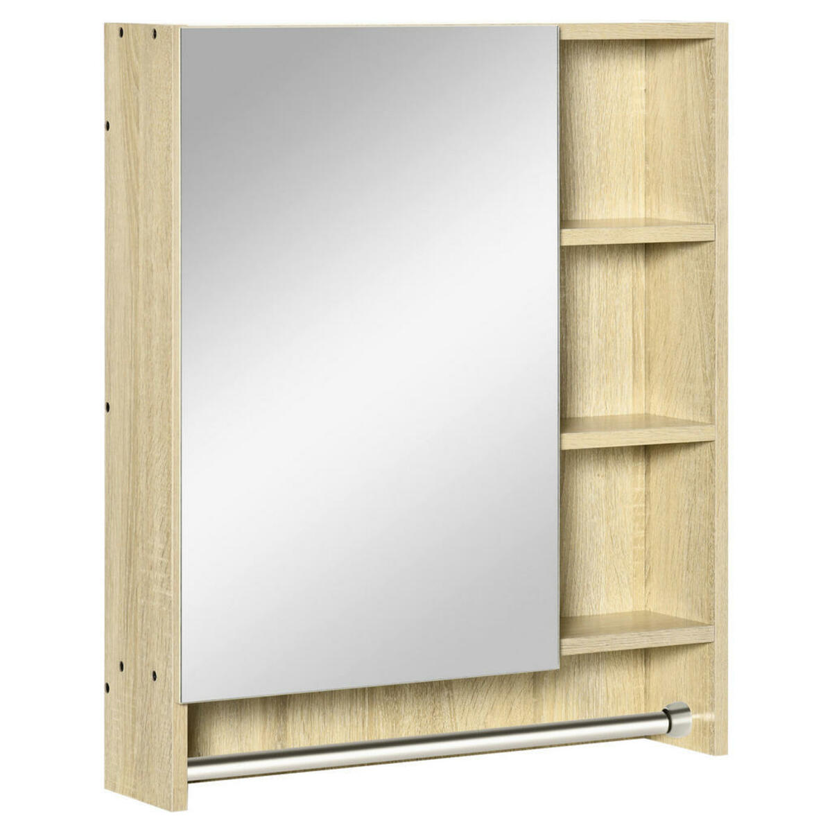 Bild 1 von Spiegelschrank 834-429 weiß B/H/T: ca. 60x70x15 cm