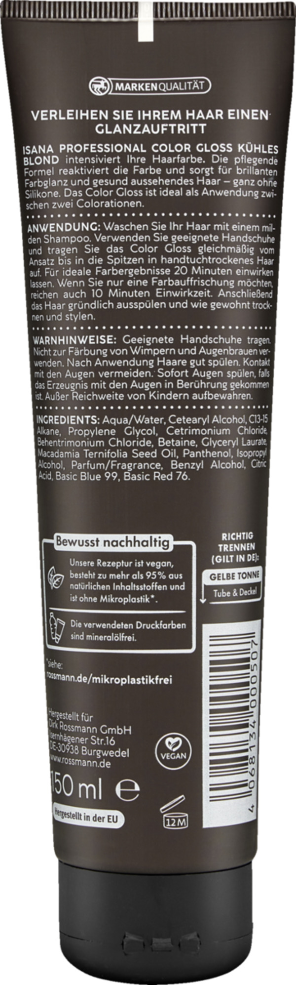 Bild 2 von ISANA PROFESSIONAL Gloss kühles Blond