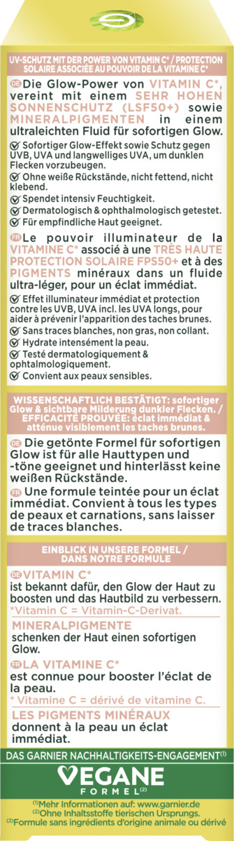Bild 3 von Garnier SkinActive Vitamin C Tägliches Sonnenfluid Glow LSF 50+