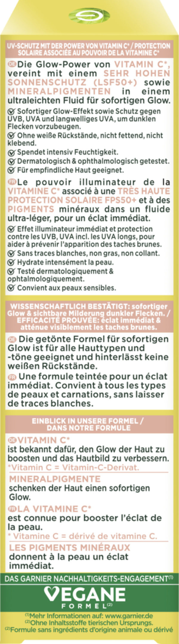 Bild 3 von Garnier SkinActive Vitamin C Tägliches Sonnenfluid Glow LSF 50+