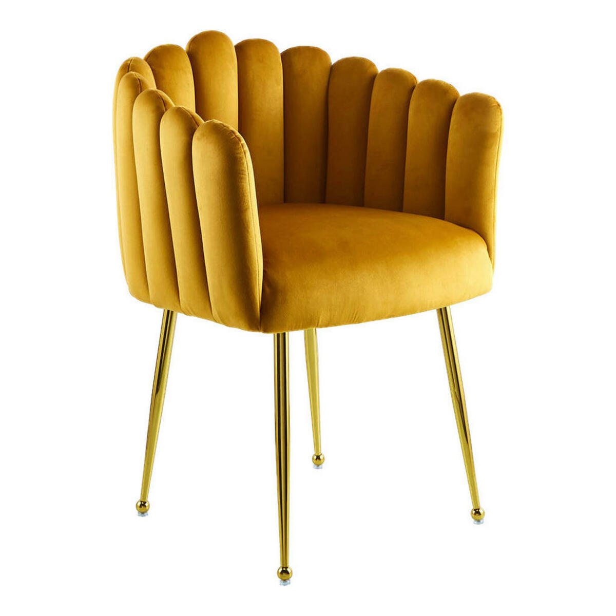 Bild 1 von Stuhl Mucha 101 orange hell Microfaser B/H/T: ca. 59x85x56 cm