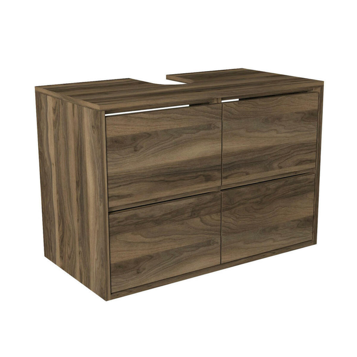 Bild 1 von Waschbeckenunterschrank Paula walnuss Nachbildung B/H/T: ca. 90x63x47 cm