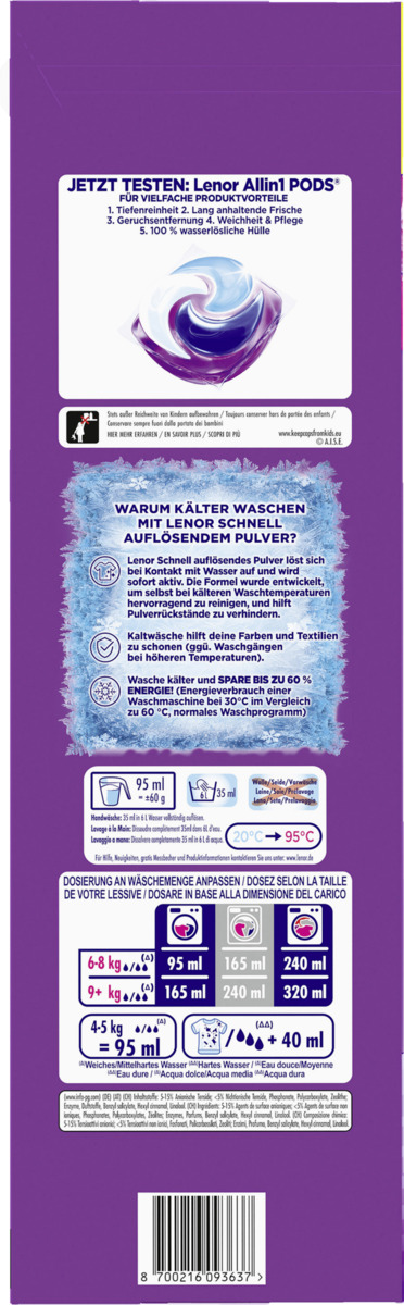 Bild 3 von Lenor Colorwaschmittel Pulver Amethyst Blütentraum 100 WL
