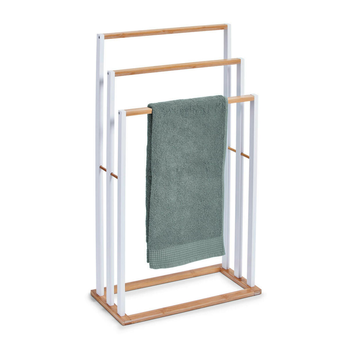 Bild 1 von Handtuchständer natur weiß Bambus B/H/L: ca. 24x82x48 cm