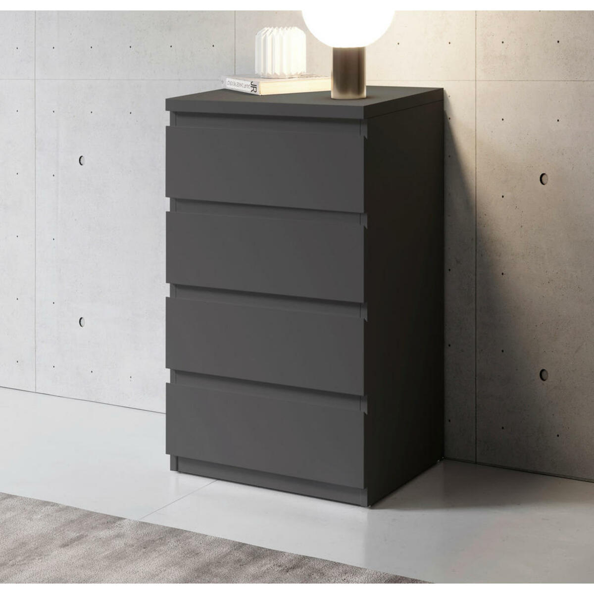 Bild 1 von Nachtkonsole Olli Graphit B/H/T: ca. 45x79x38 cm