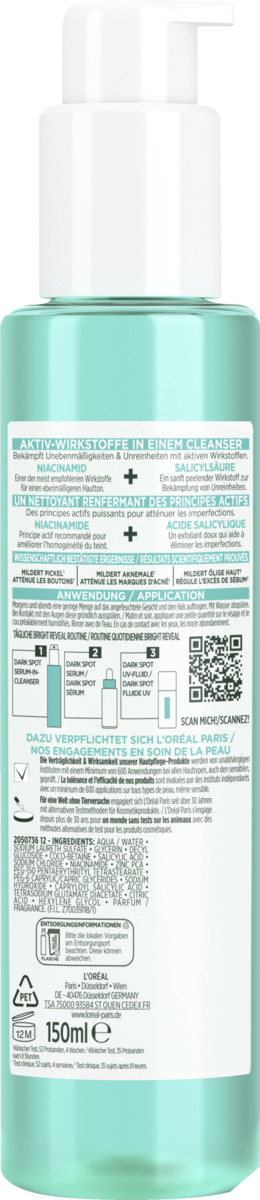 Bild 2 von L’Oréal Paris Bright Reveal Dark Spot Serum-in-Cleanser