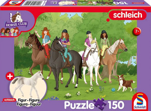 Schmidt Spiele Horse Club - Club Holstein Fohlen Kinderpuzzle mit Add-on