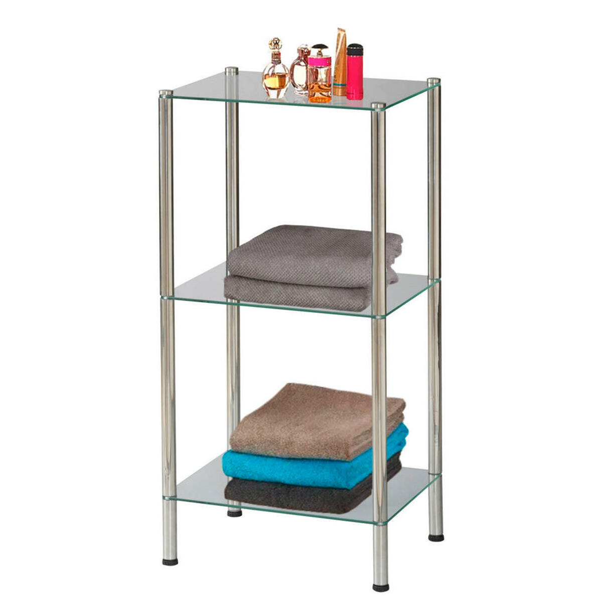 Bild 1 von Badregal Edelstahl Edelstahl B/H/T: ca. 40x79x30 cm