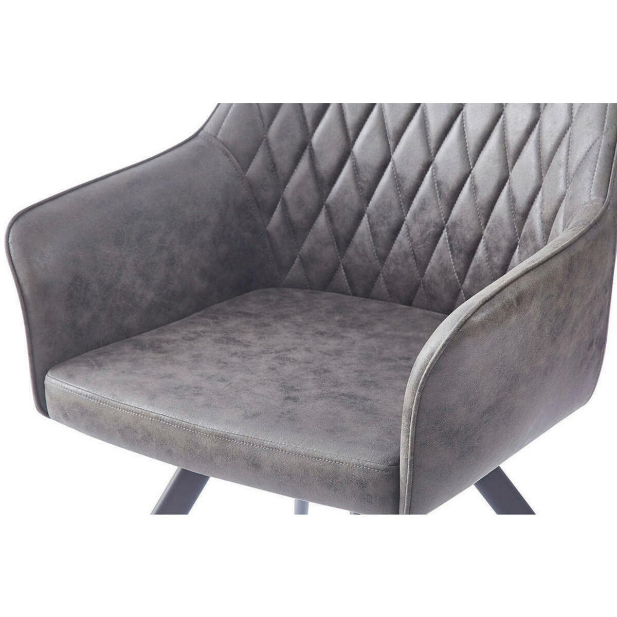 Bild 1 von Stuhl Amber 200 dunkelgrau Microfaser B/H/T: ca. 60x86,5x63,5 cm