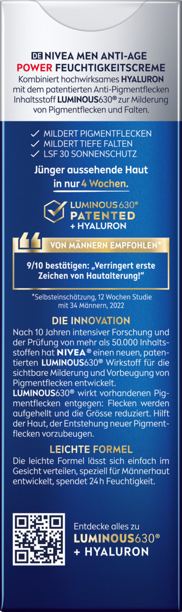 Bild 2 von NIVEA MEN Anti-Age Power Feuchtigkeitscreme 2in1 LSF 30