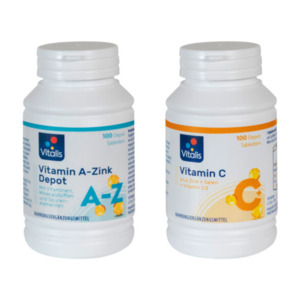 Vitamin C und Vitamin A-Z Depottabletten im Bundle
