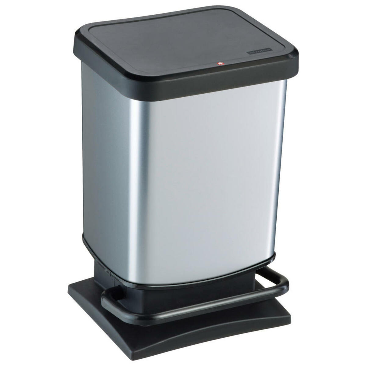 Bild 1 von Rotho Treteimer silber B/H/L: ca. 26,6x45,7x29,3 cm