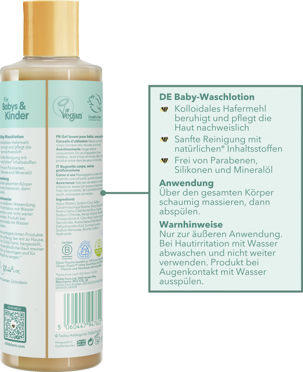 Bild 2 von Childs Farm Baby Waschlotion