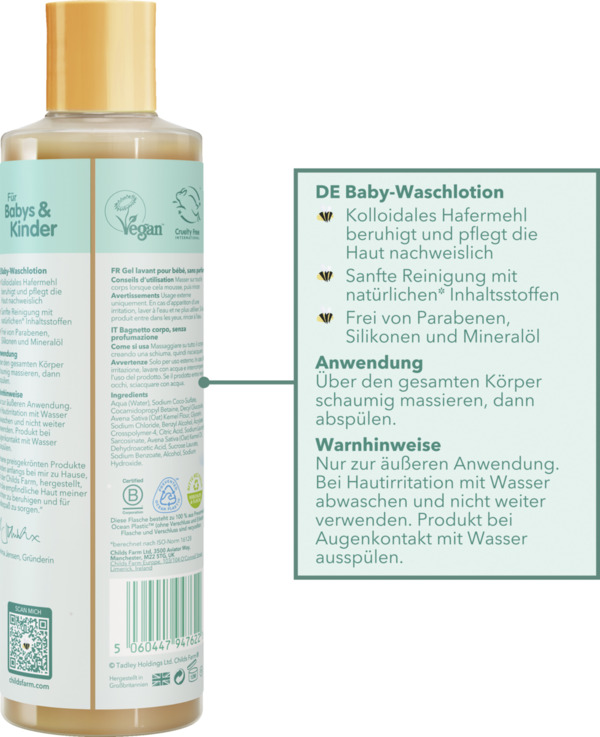 Bild 2 von Childs Farm Baby Waschlotion