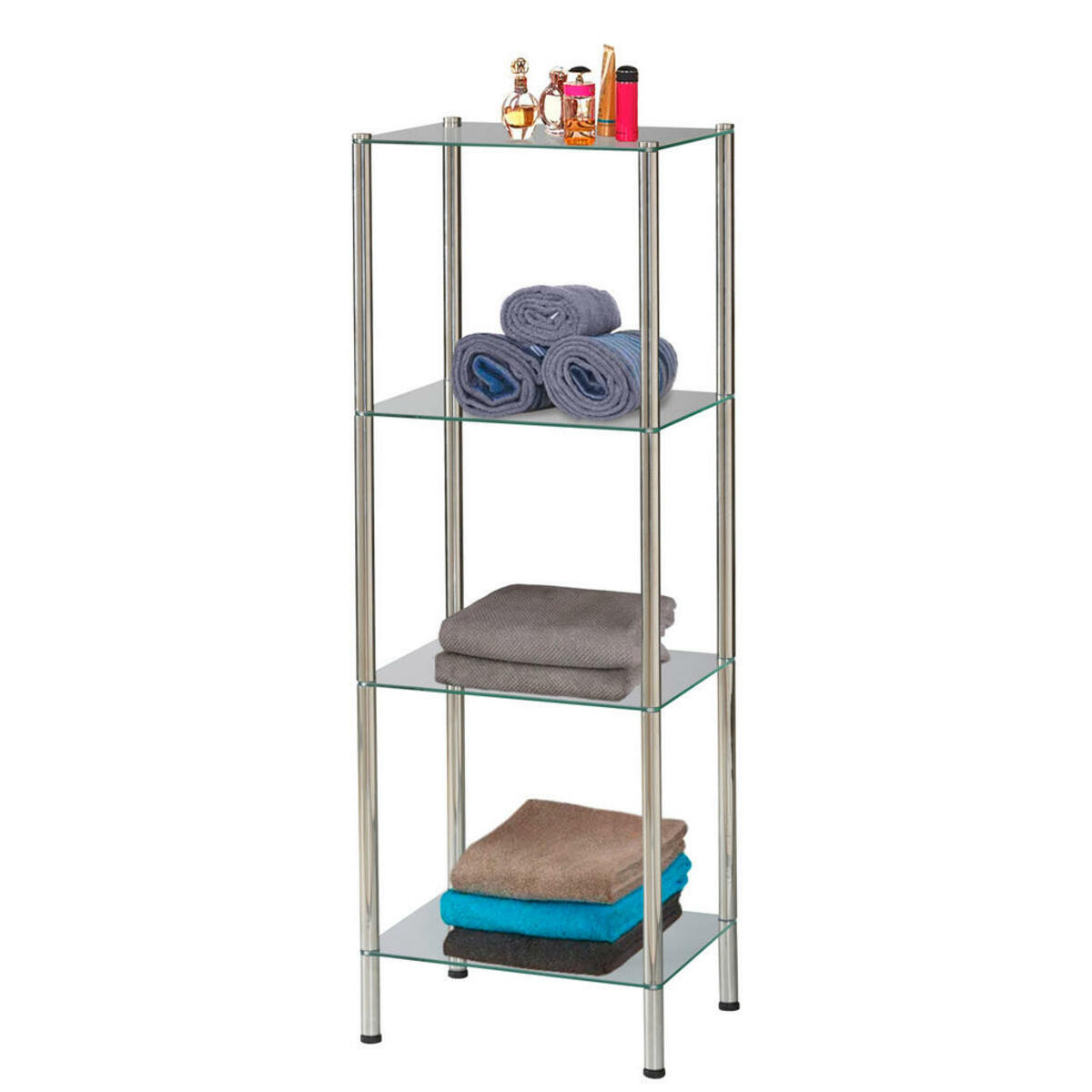 Bild 1 von Badregal Edelstahl Edelstahl B/H/T: ca. 40x112x30 cm