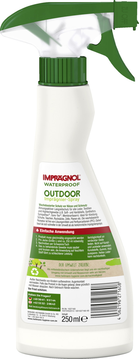 Bild 2 von Imprägnol Imprägnierspray Outdoor Trigger 100% PFC-Frei
