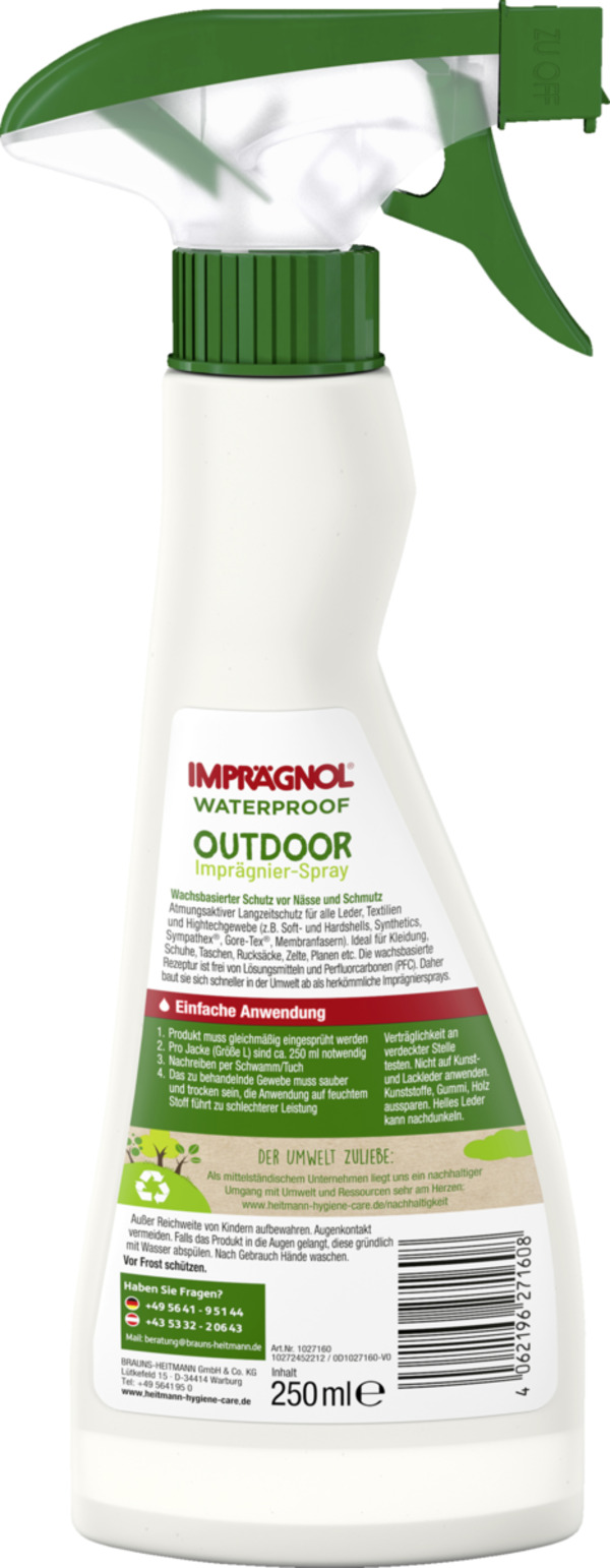 Bild 2 von Imprägnol Imprägnierspray Outdoor Trigger 100% PFC-Frei