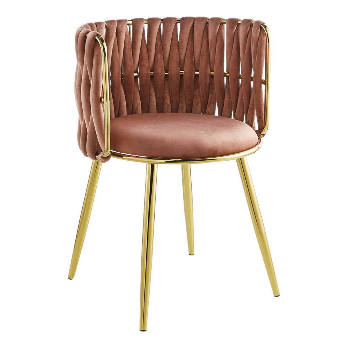 Bild 1 von Stuhl Milla 100 2er-Set altrosa Microfaser B/H/T: ca. 57x80x53 cm