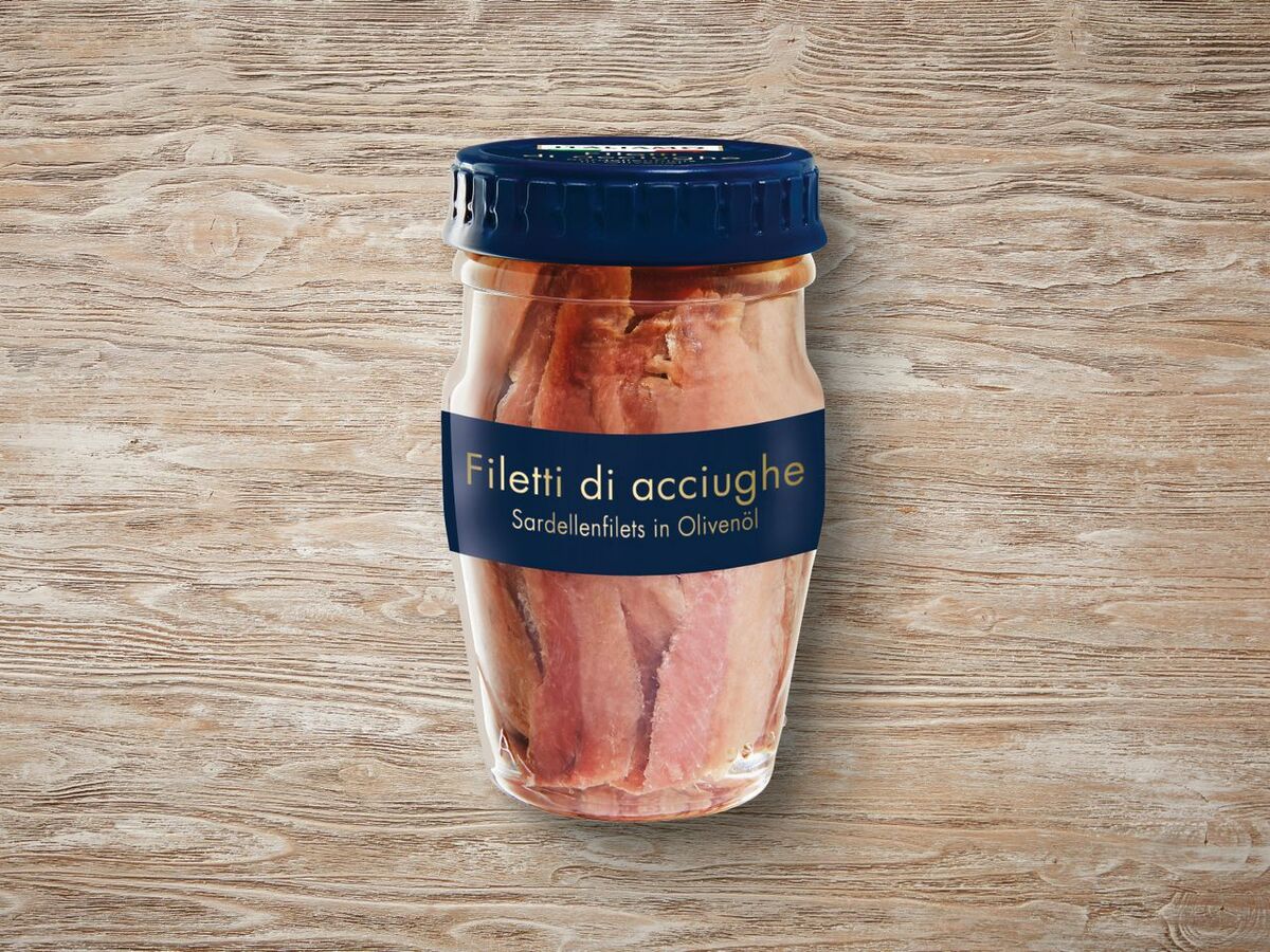 Bild 1 von Italiamo Sardellenfilets in Olivenöl, 
         80 g; Abtropfgewicht: 43 g