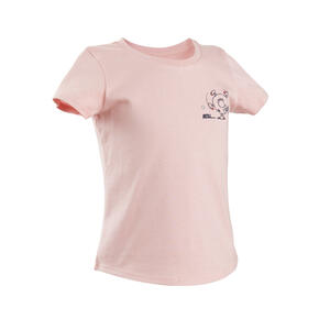 T-Shirt Basic Baumwolle Kinder rosa