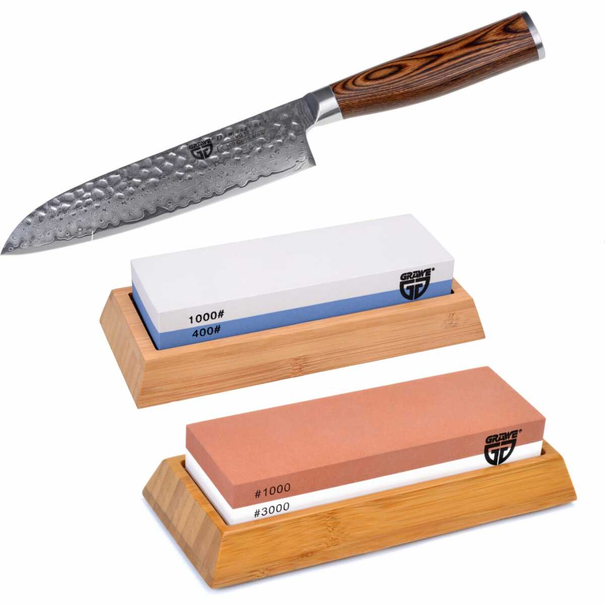 Bild 1 von GRÄWE Damaszener Messer-Set HAMMERSCHLAG