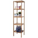 Bild 1 von Badregal MCW-B18, Badezimmer Badschrank Standregal, Bambus ~ 140x34x33cm