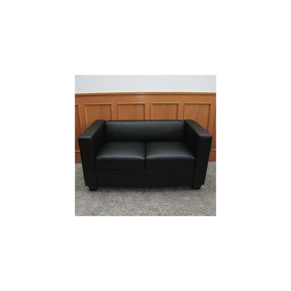 Bild 1 von 2er Sofa Lille ~ Leder, schwarz