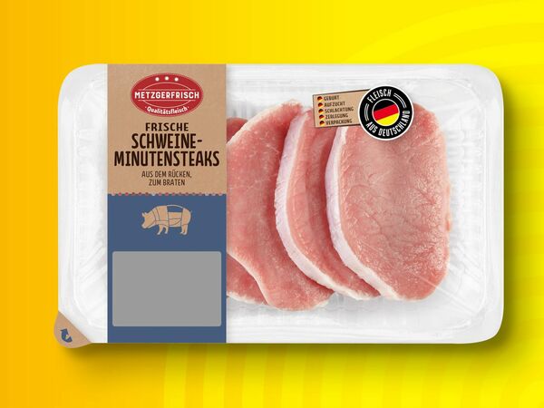 Metzgerfrisch Frische Schweine-Minutensteaks, 400 g von Lidl für 2,79 €  ansehen!